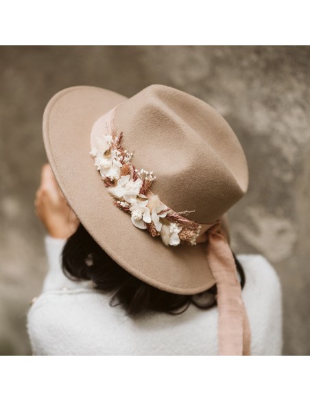 Chapeau feutre beige femme - L'Atelier de Clotilde - Comptoir Doré