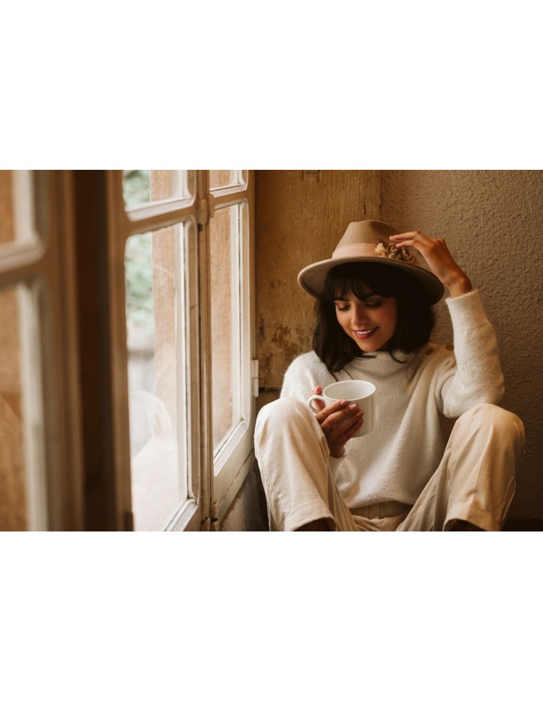 Chapeau feutre beige femme - L'Atelier de Clotilde - Comptoir Doré