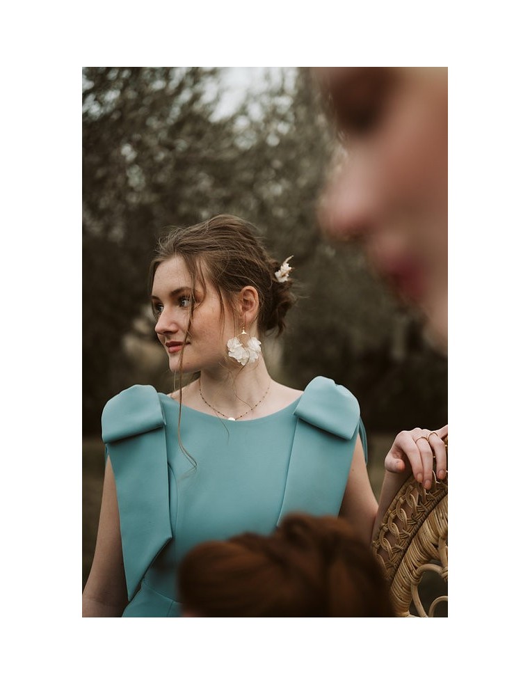 Pic à cheveux mariée fleurs séchées - L'Atelier de Clotilde - Comptoir Doré