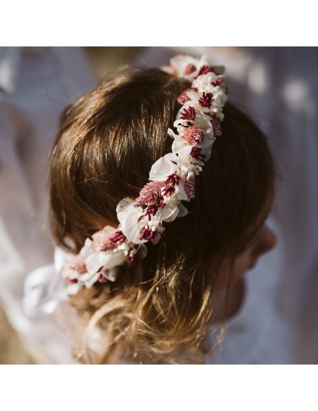 Couronne de fleurs séchées enfant - L'Atelier de Clotilde - Comptoir Doré