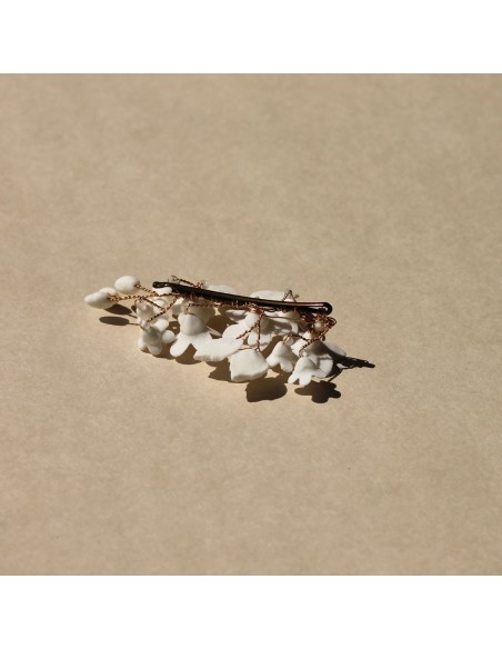 Pince mariée porcelaine froide Coraly T - Les Perles de la Bastide