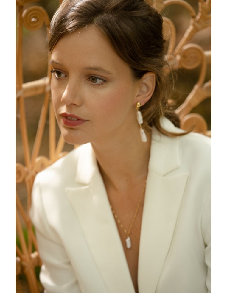 Collier perle Alix - Comptoir Doré - L'Atelier de Clotilde