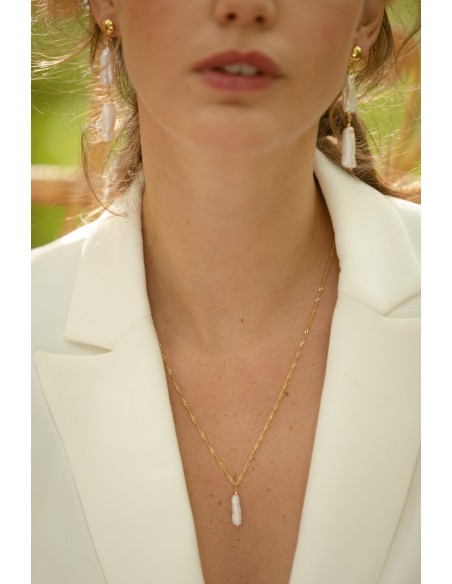 Collier perle Alix - Comptoir Doré - L'Atelier de Clotilde