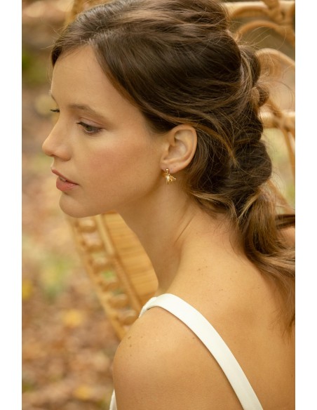 Boucles d'oreilles fleurs Flore - Comptoir Doré - L'Atelier de Clotilde