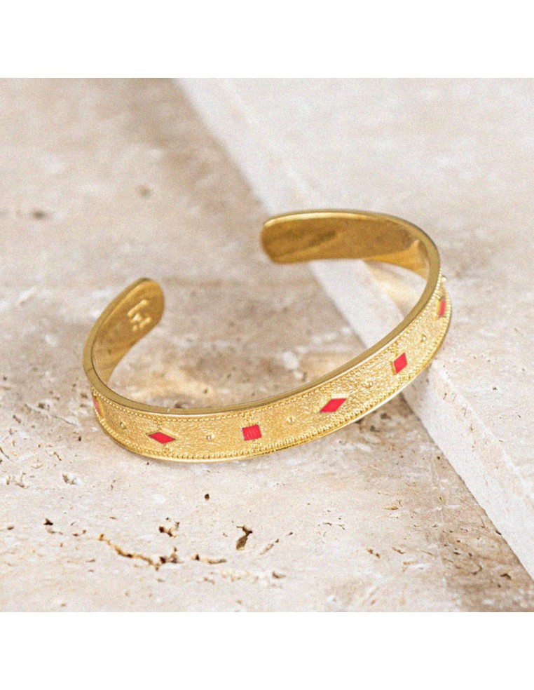 Bracelet Adriana Rouge Tangerine - Bacci - Comptoir Doré