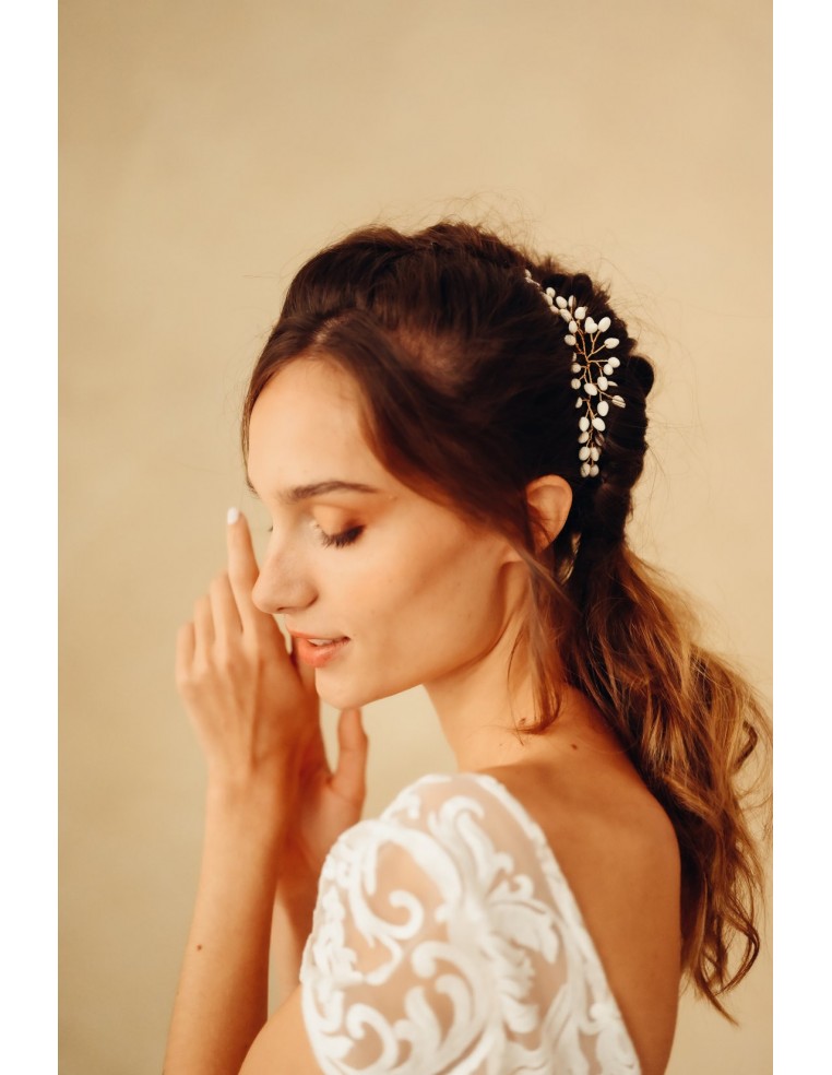 Accessoire mariage porcelaine froide - Coraly T - Les perles de la Bastide - Comptoir Doré