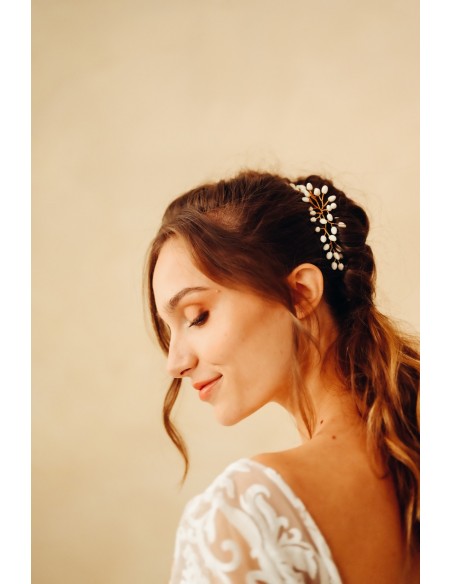 Accessoire mariage porcelaine froide - Coraly T - Les perles de la Bastide - Comptoir Doré