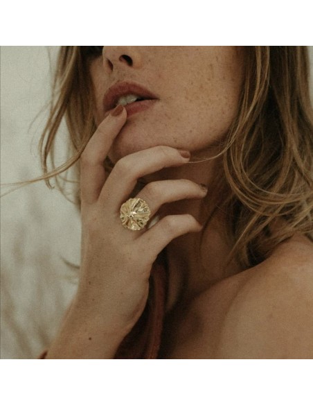 Bague Dorée Helios - Un De Ces Quatre - Comptoir Doré