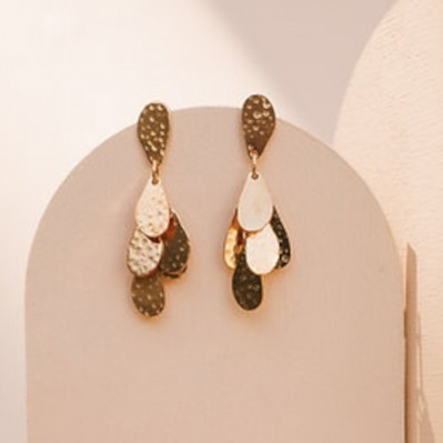 Boucles d’oreilles Dorées Amako - Un De Ces Quatre - Comptoir Doré