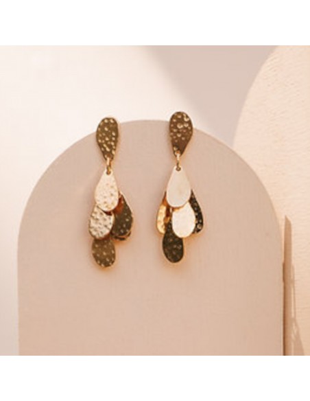 Boucles d’oreilles Dorées Amako - Un De Ces Quatre - Comptoir Doré