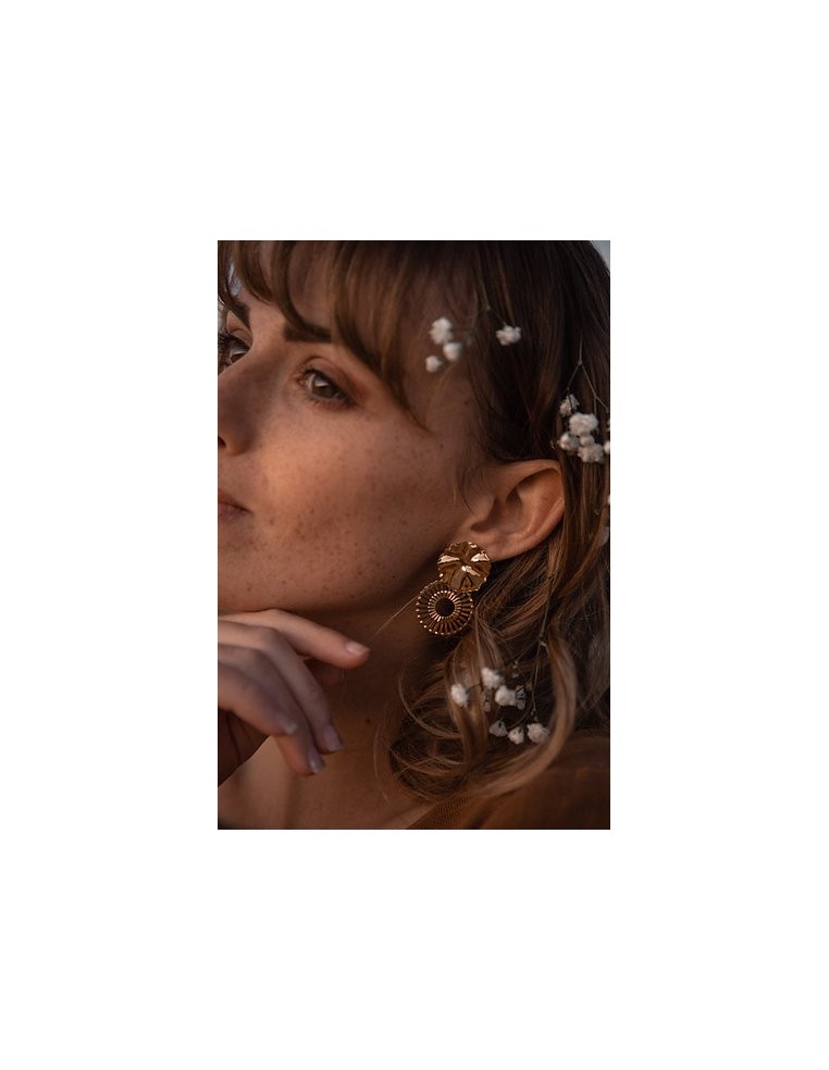 Boucles d’oreilles Dorées Eos - Un De Ces Quatre - Comptoir Doré
