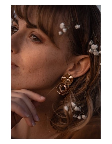 Boucles d’oreilles Dorées Eos - Un De Ces Quatre - Comptoir Doré