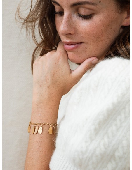 Bracelet doré Amako - Un De Ces Quatre - Comptoir Doré