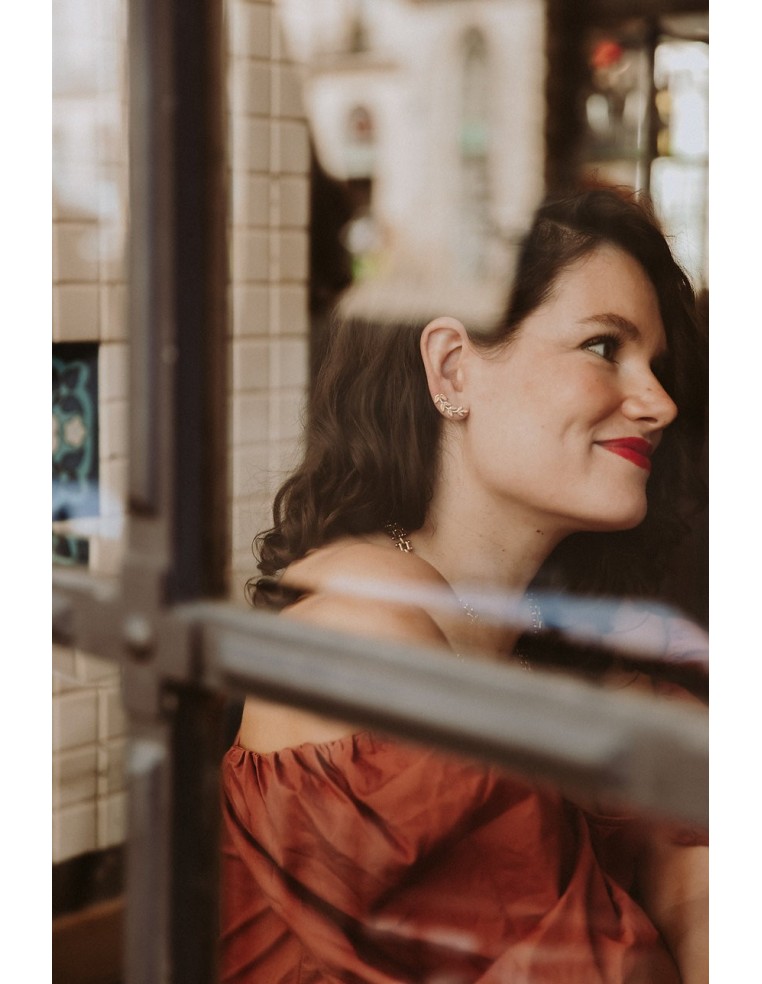 Boucles d'oreilles montantes Laure - Un De Ces Quatre - Comptoir Doré