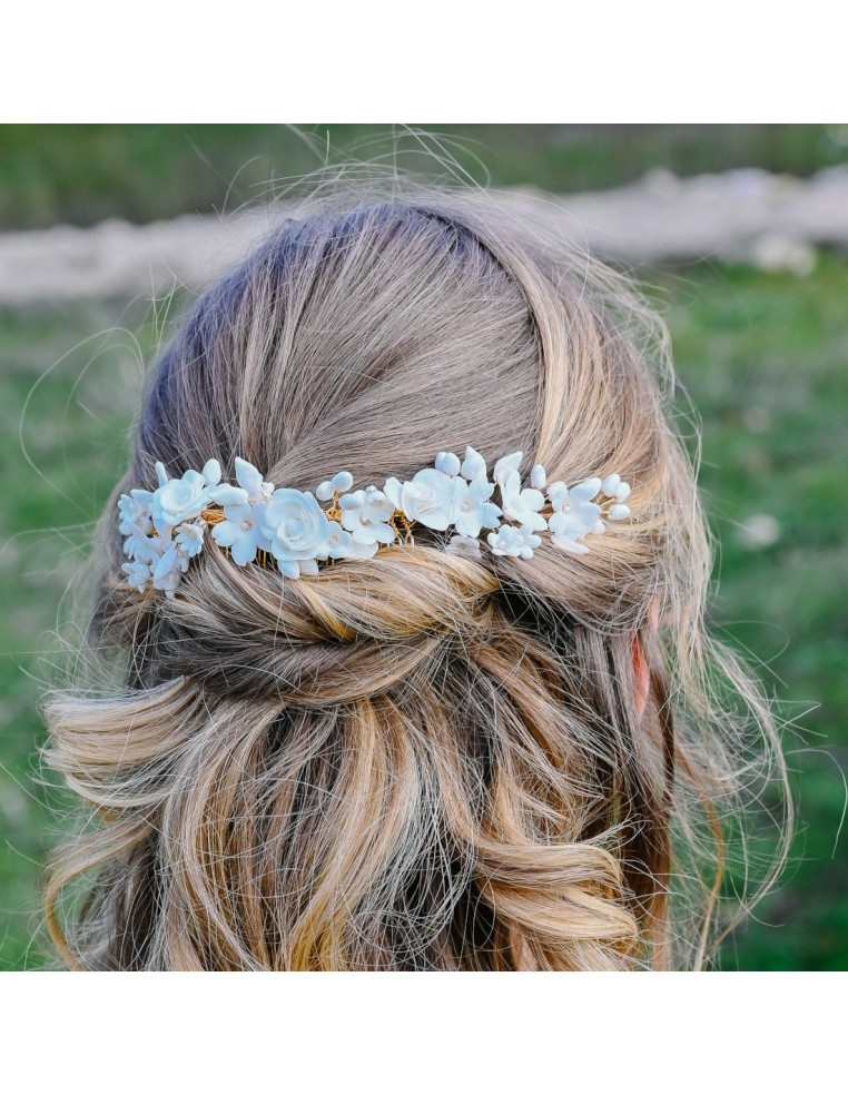 Peigne Roseraie - Coraly T bijoux - Les Perles de la Bastide - Comptoir Doré