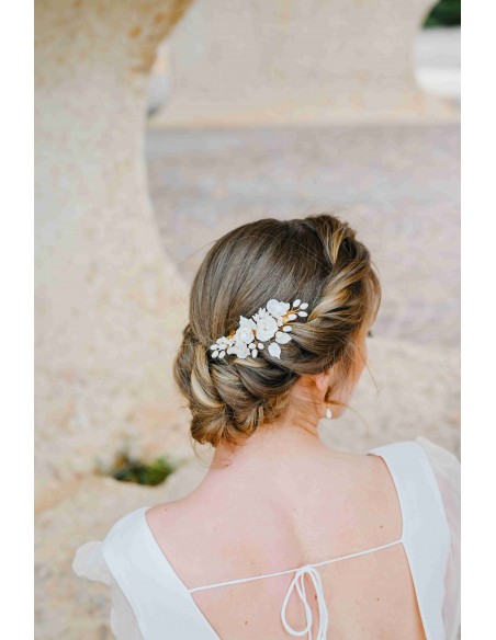 Barrette Mantille - Coraly T Bijoux - Les Perles de la Bastide - Comptoir Doré