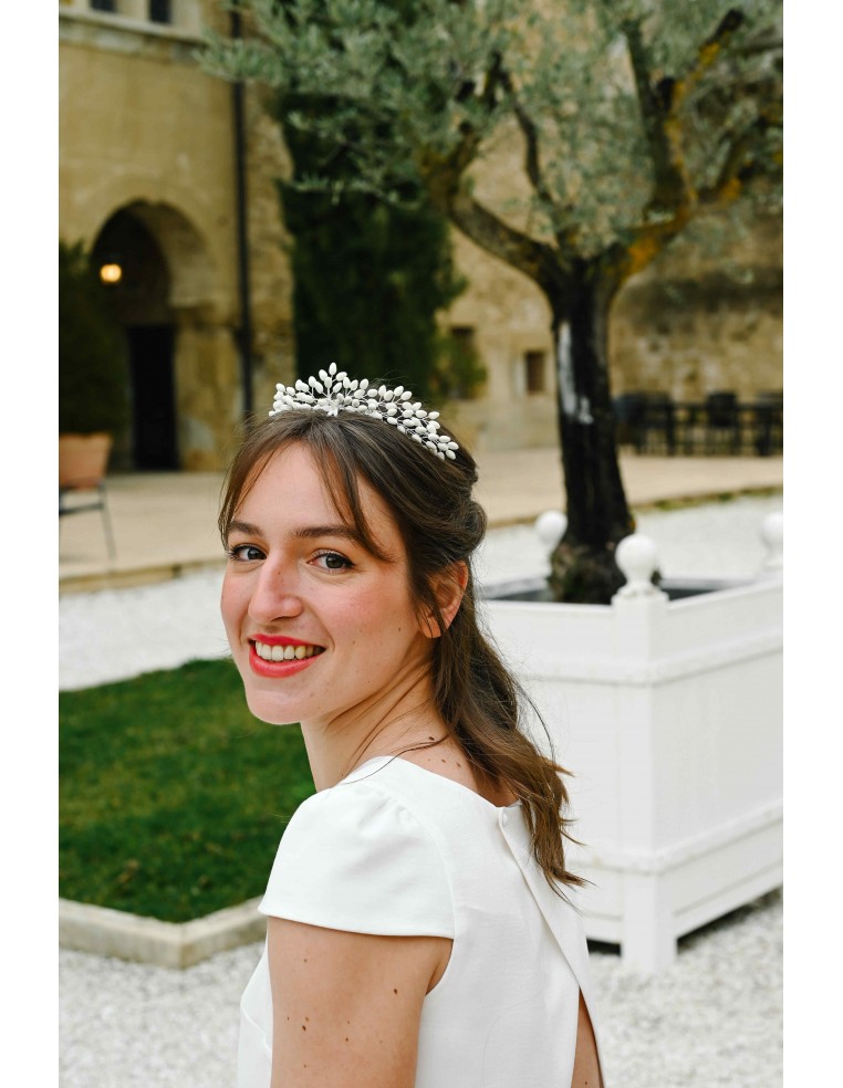 Tiare mariée moisson - Les Perles de la Bastide - Coraly T Bijoux - Comptoir Doré