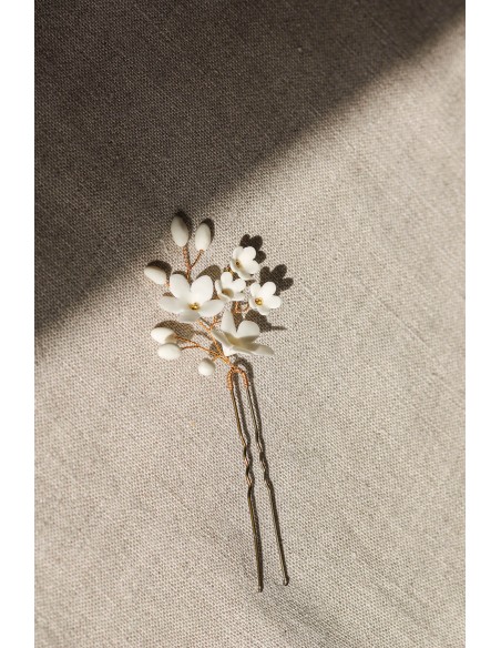 Pic à cheveux Floraison - Les Perles de la Bastide - Coraly T Bijoux - Comptoir Doré