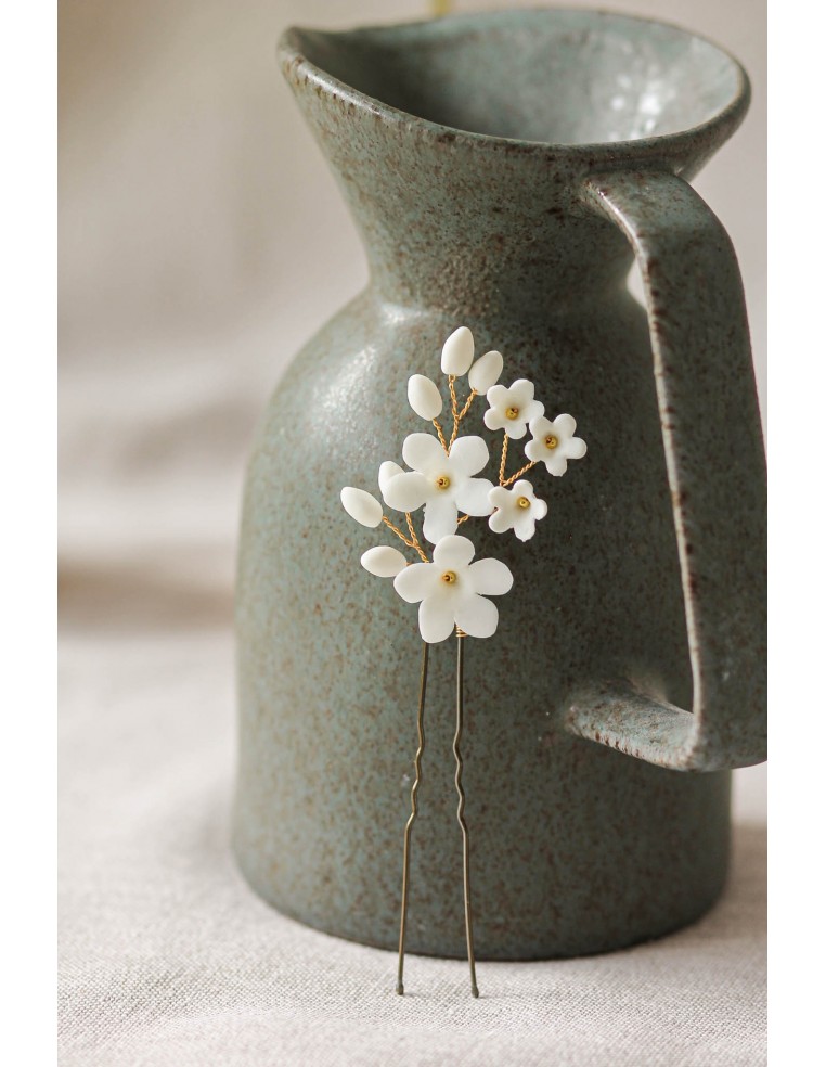 Pic à cheveux Floraison - Les Perles de la Bastide - Coraly T Bijoux - Comptoir Doré