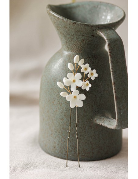 Pic à cheveux Floraison - Les Perles de la Bastide - Coraly T Bijoux - Comptoir Doré