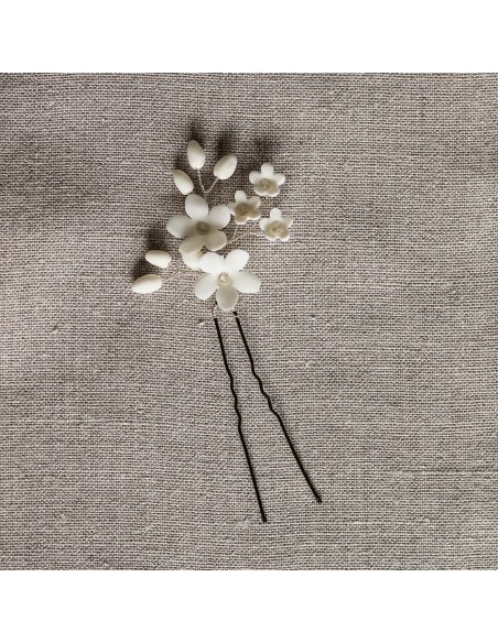 Pic à cheveux Floraison - Les Perles de la Bastide - Coraly T Bijoux - Comptoir Doré