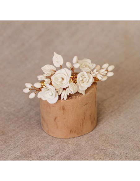 Barrette Mantille - Coraly T Bijoux - Les Perles de la Bastide - Comptoir Doré