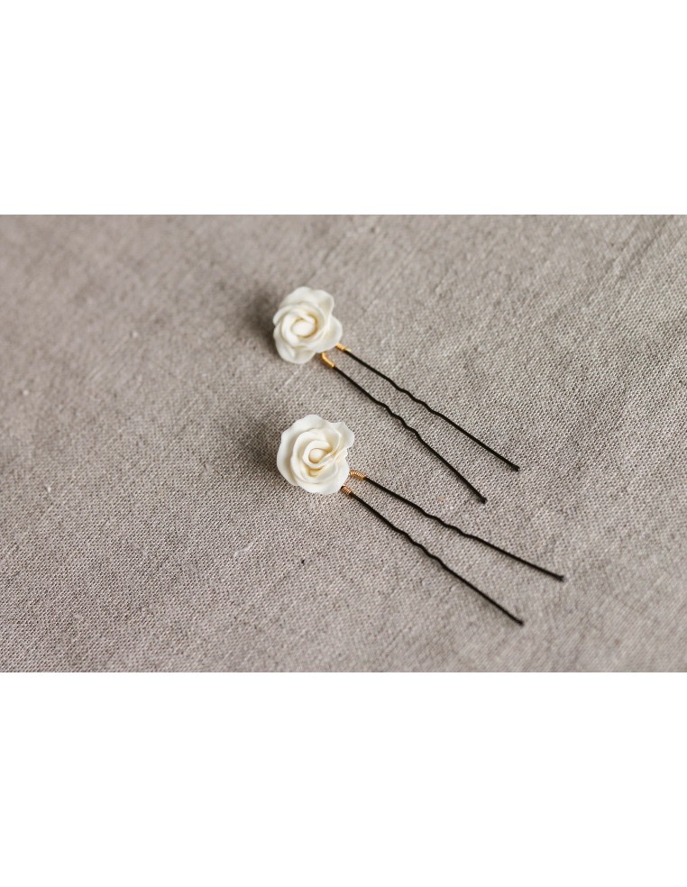 Épingle à cheveux Roseraie - Les Perles de la Bastide - Coraly T Bijoux - Comptoir Doré