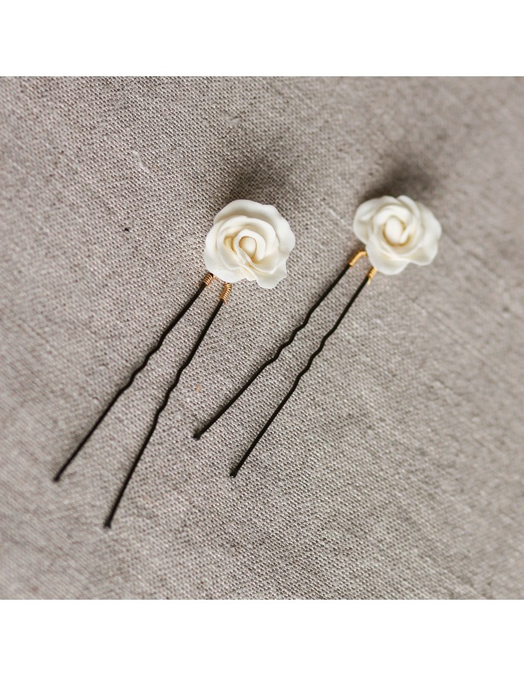 Épingle à cheveux Roseraie - Les Perles de la Bastide - Coraly T Bijoux - Comptoir Doré