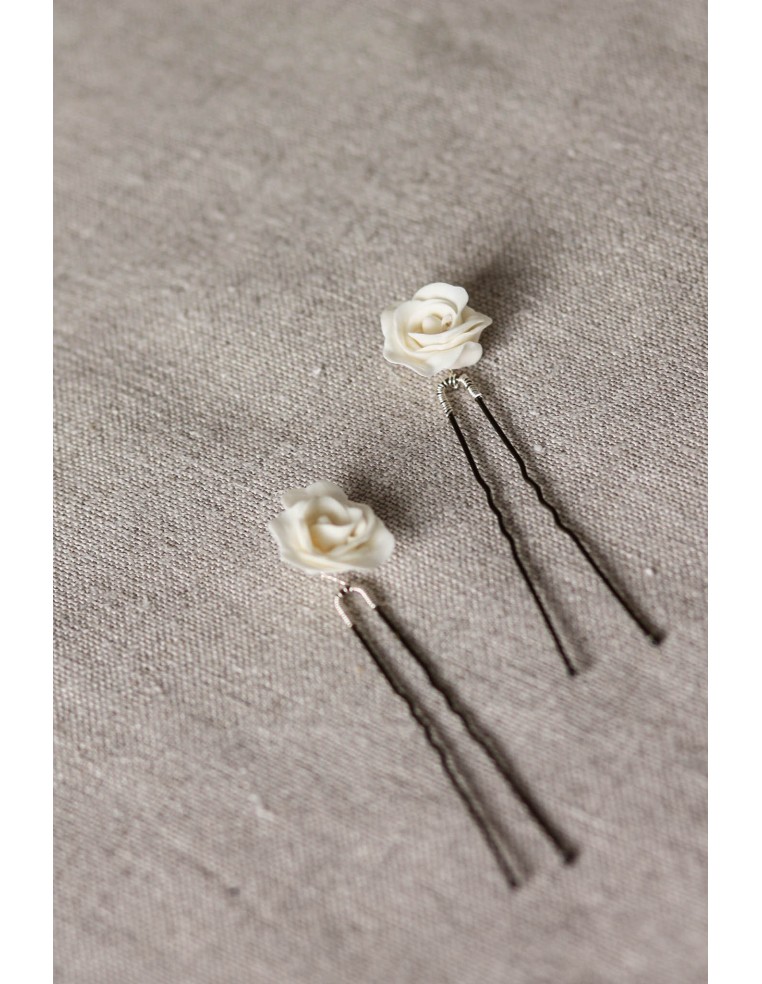 Épingle à cheveux Roseraie - Les Perles de la Bastide - Coraly T Bijoux - Comptoir Doré