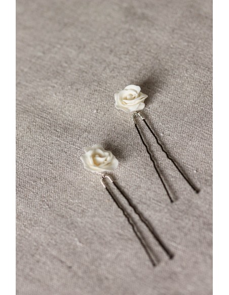 Épingle à cheveux Roseraie - Les Perles de la Bastide - Coraly T Bijoux - Comptoir Doré