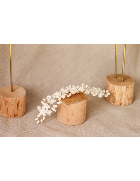 Peigne Roseraie - Coraly T bijoux - Les Perles de la Bastide - Comptoir Doré