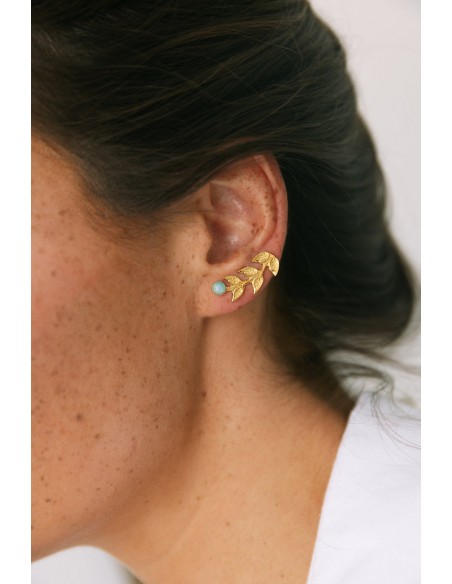 Boucles d'oreilles Laurier - Un de Ces Quatre - Comptoir Doré