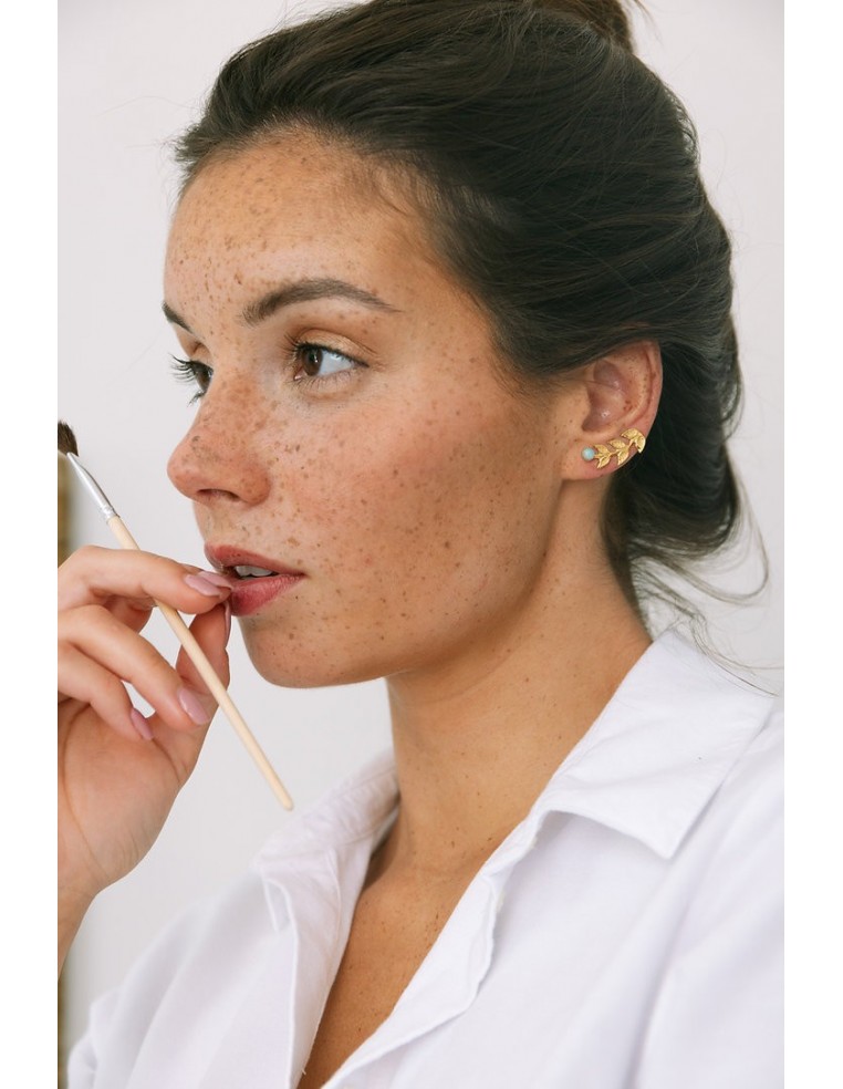Boucles d'oreilles Laurier - Un de Ces Quatre - Comptoir Doré