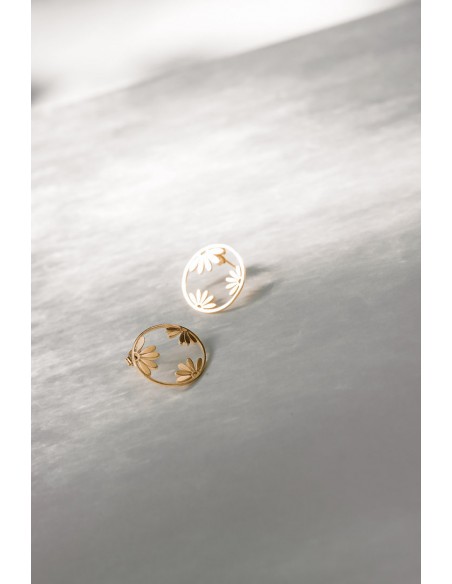 Boucles d'oreilles Fleurs - Un De Ces Quatre - Comptoir Doré