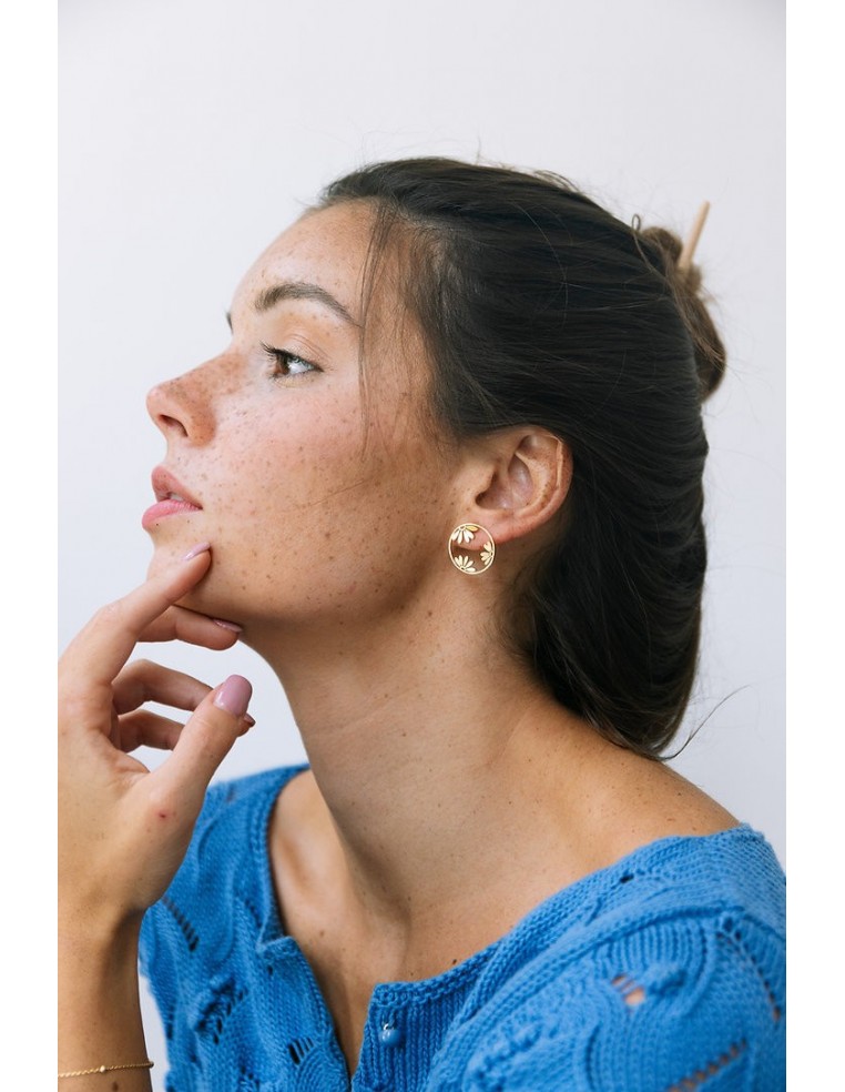 Boucles d'oreilles Fleurs - Un De Ces Quatre - Comptoir Doré