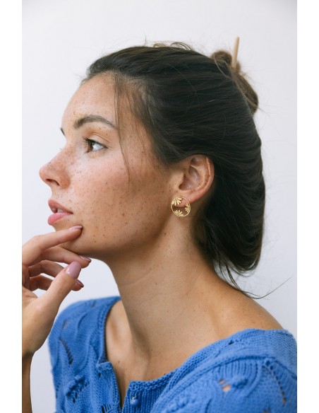 Boucles d'oreilles Fleurs - Un De Ces Quatre - Comptoir Doré