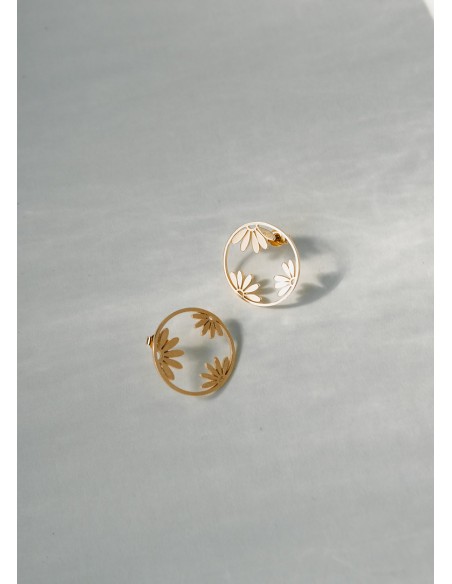 Boucles d'oreilles Fleurs - Un De Ces Quatre - Comptoir Doré