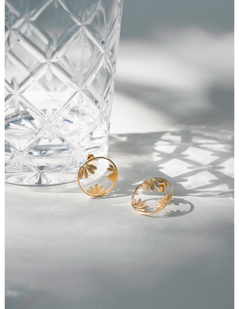 Boucles d'oreilles Fleurs - Un De Ces Quatre - Comptoir Doré