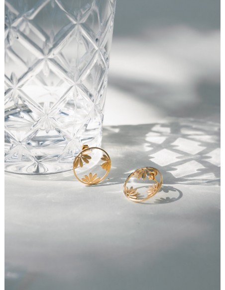 Boucles d'oreilles Fleurs - Un De Ces Quatre - Comptoir Doré