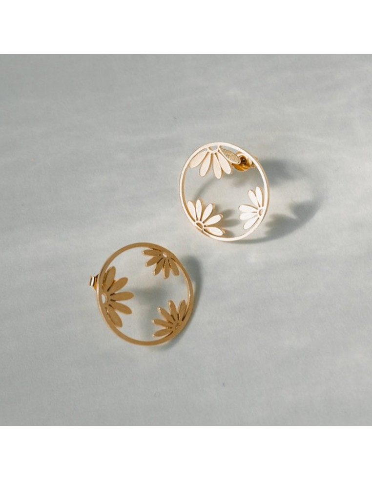 Boucles d'oreilles Fleurs - Un De Ces Quatre - Comptoir Doré