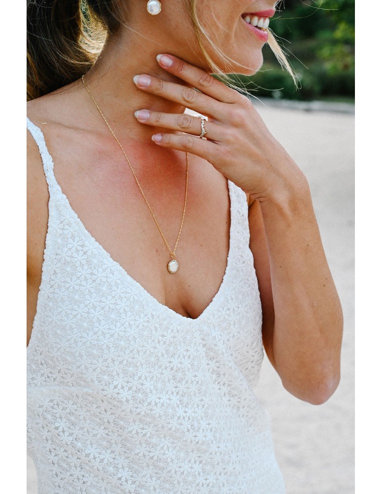 Collier perle Appoline - Comptoir Doré - L'Atelier de Clotilde