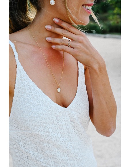 Collier perle Appoline - Comptoir Doré - L'Atelier de Clotilde