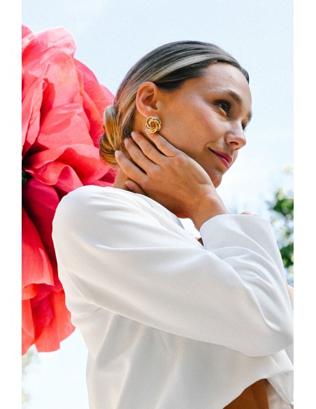 Boucles d'oreilles plaqué or Adonis - Comptoir Doré - L'Atelier de Clotilde