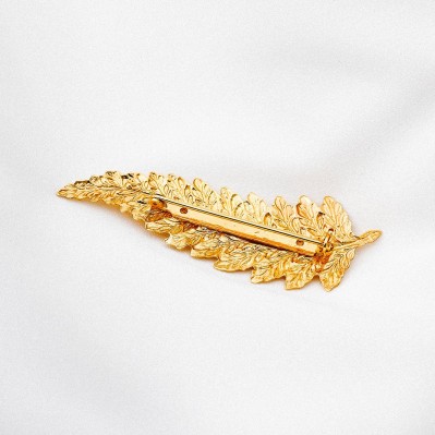 Broche Feuille Dorée - Occasion Vintage