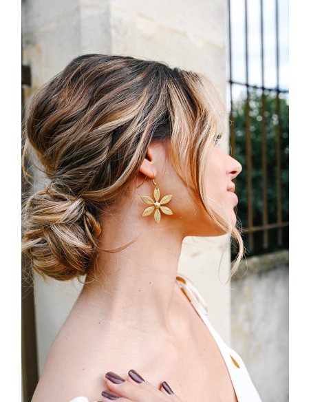 Boucles d'oreilles Hazel Comptoir Doré L'Atelier