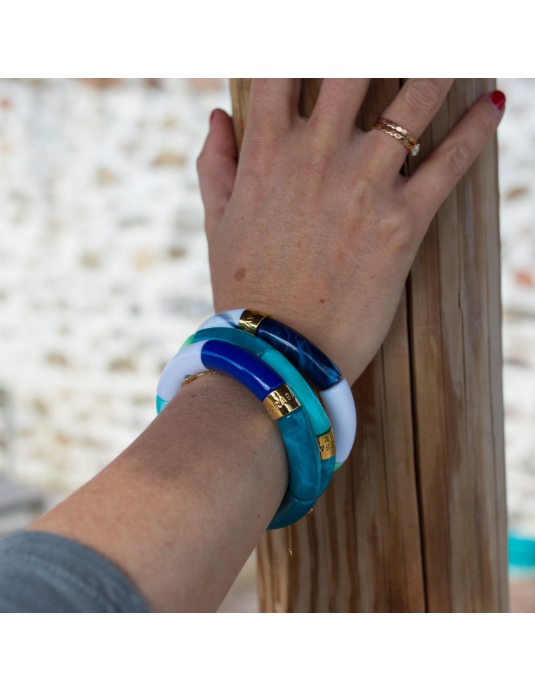 Bracelet En Résine Coloré - Style Bohème Et élégant - Pour Mariage, Fête, Soirée Ou Cadeau - Plusieurs Couleurs Disponibles - 8
