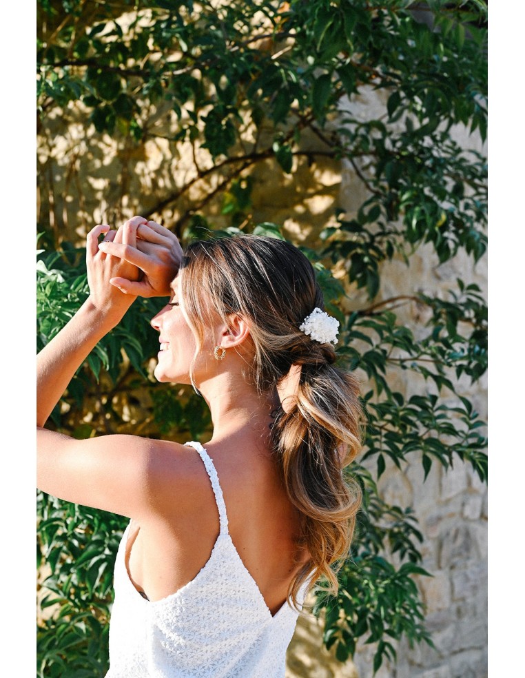 Peigne fleurs séchées mariée - L'Atelier de Clotilde - Comptoir Doré