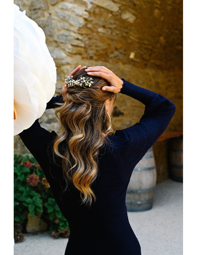 Peigne fleurs séchées - L'Atelier de Clotilde - Comptoir Doré