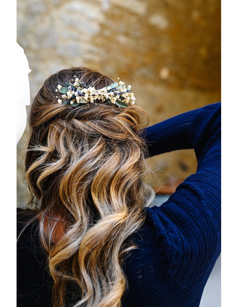 Peigne fleurs séchées - L'Atelier de Clotilde - Comptoir Doré