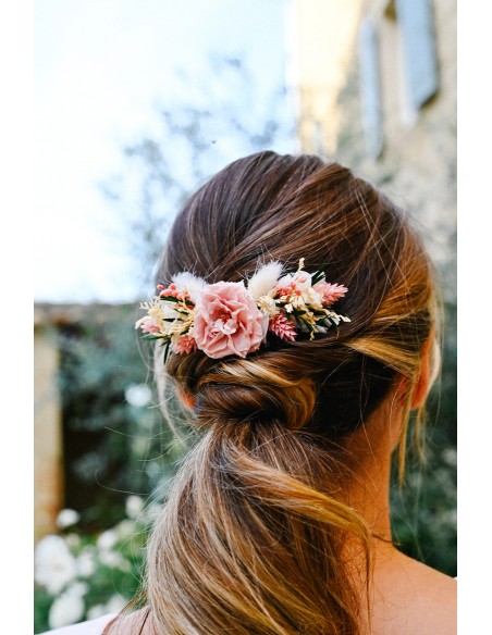 Peigne fleurs séchées - L'Atelier de Clotilde - Comptoir Doré